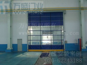 机械设备行业快速卷门安装案例