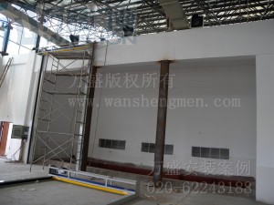 机电工程行业快速卷门安装案例