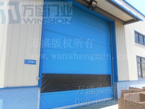 机械设备行业快速卷门安装案例